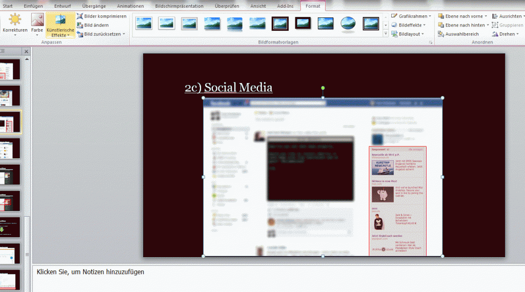 Blur Powerpoint Beispiel